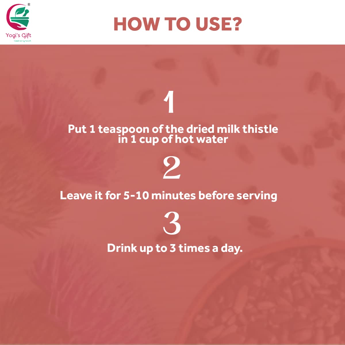 Milk Thistle Tea (Seeds) 1 LB | Promotes Liver Health | Loose Bulk Bag | by Yogi's Giftยฎ