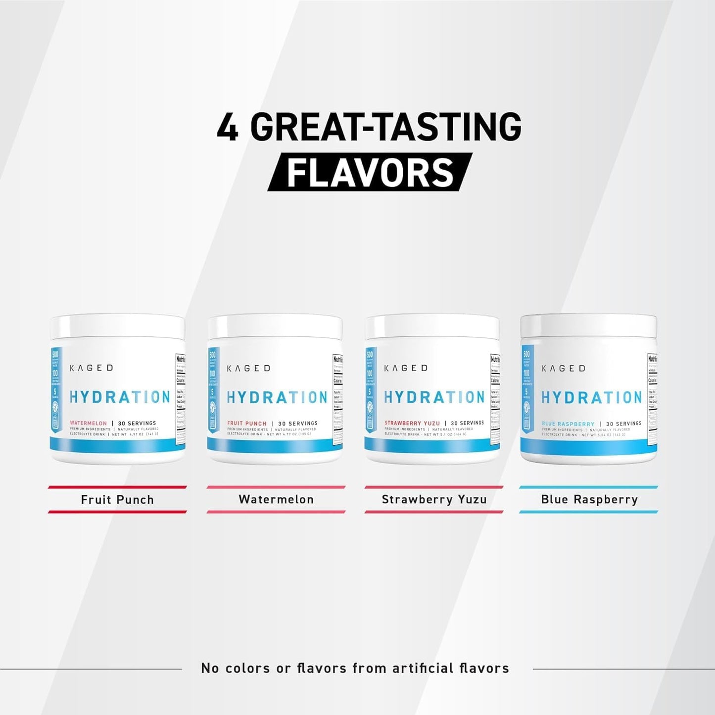 Kaged Electrolyte Hydration Powder | Hydracharge Pina Colada | Sports Drink for Men and Women | Pre, Post, Intra Workout Supplement | 30 Servings