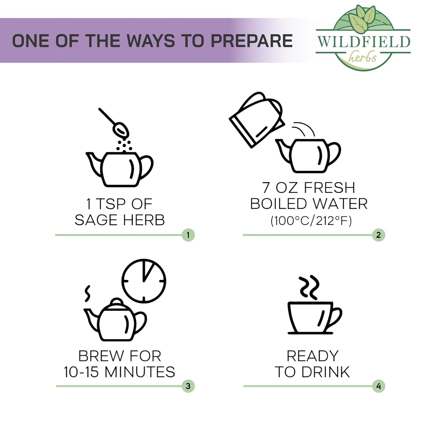 4 oz. Dried Sage Herb Herbs Tea (Salvia Officinalis) - 113g (4 oz) Herbal Tea Salvia Sage