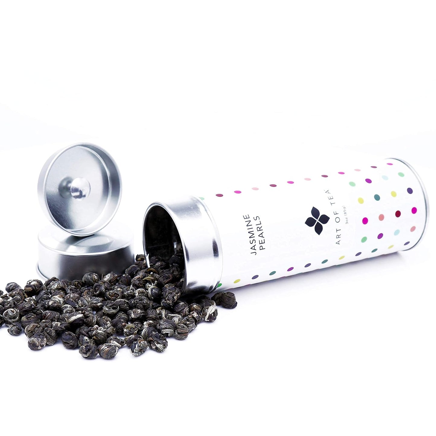 Art of Tea | Jasmine Pearls 3oz (Jasmine Tea) | Artisan Loose Leaf Tea Tin