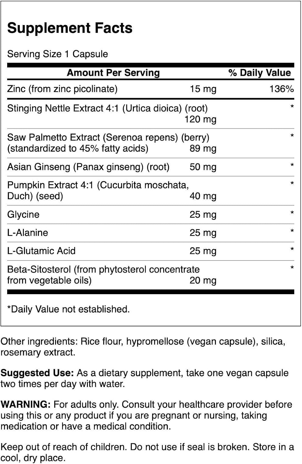 Swanson Prostate Essentials - Mineral and Herbal Supplement Promoting Prostate Health Support - Zinc andSaw Palmetto Formula Aiding Urinary Tract Flow and Bladder Control -(90 Veggie Capsules) 1 Pack