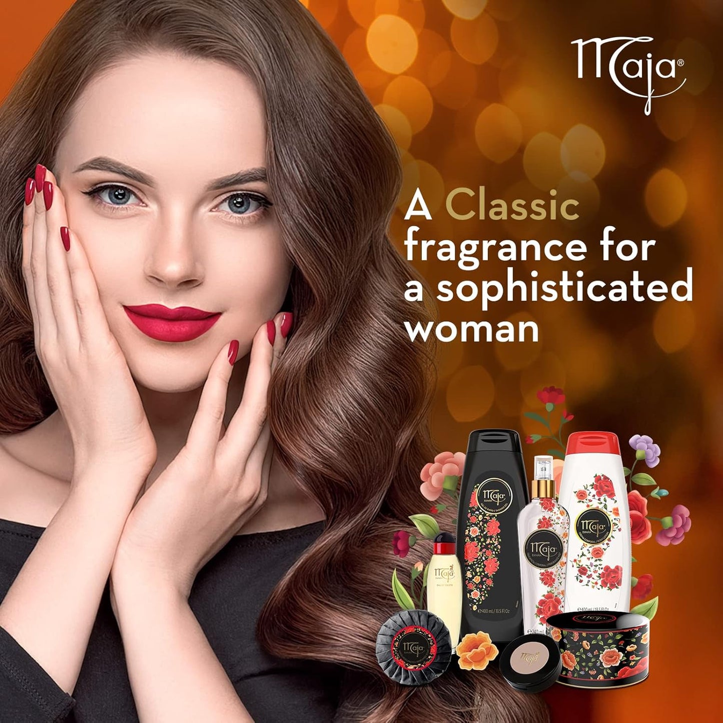 Maja Extreme Moisture Body Lotion, Perfumed Body Lotion for Extra Dry Skin, Assists in Moisturizing Keeping your Skin Hydrated, with Almond Oil and Vitamin E, 2-Pack of 13.5 FL Oz each, 2 Bottles