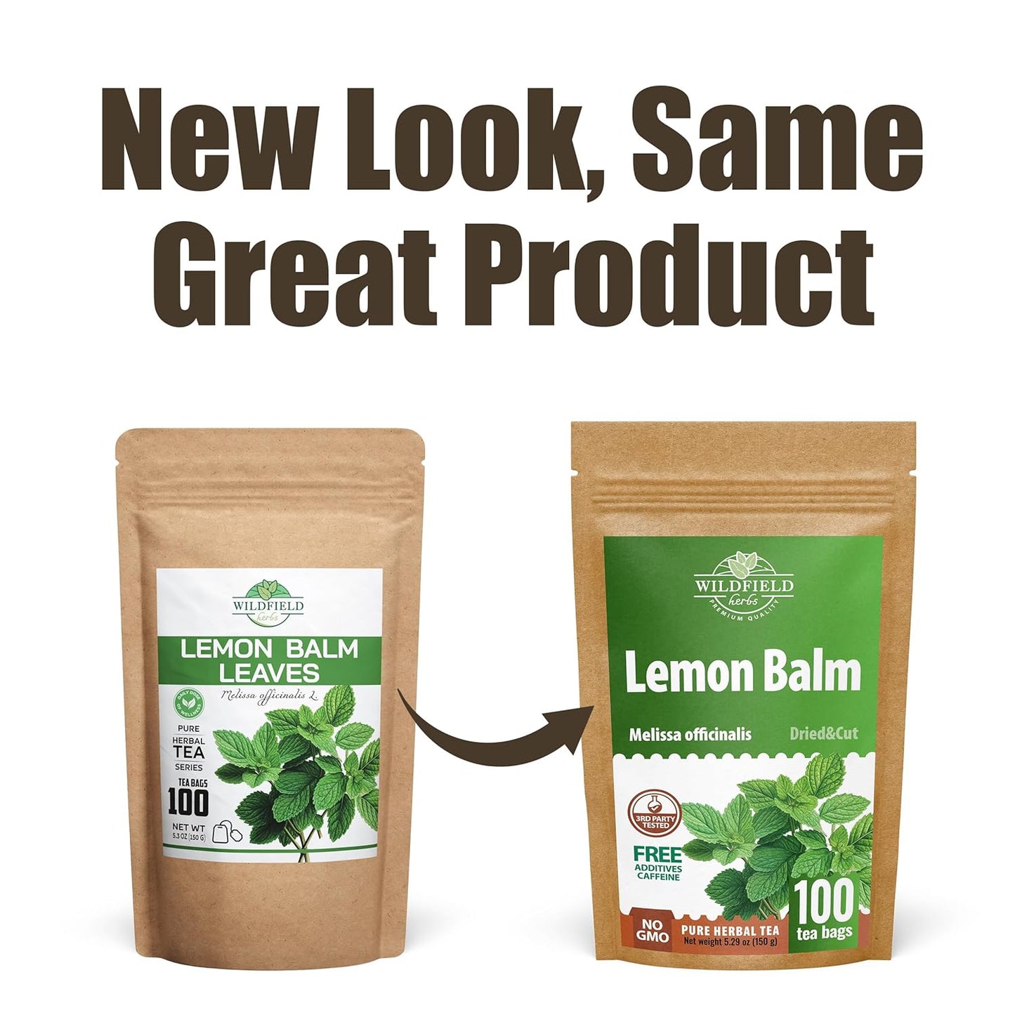 100 Bags Dried Lemon Balm Herb Frontier Loose Lemon Balm Tea (Melissa Officinalis Tea) - 100 Count 1.5 g Bags Melissa Herb Te De Toronjil