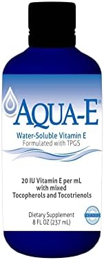 UNIQUE E A.C. Grace Company, Aqua-E Water-Soluble Vitamin E, Tocopherols & Tocotrienols, 8 fl oz (237 ml)