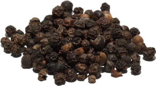Pride of India – Black Peppercorn Whole – Gourmet & Culinary Spice – Full Bodied, Dried & Flavorful – Preservatives & Gluten Free – 7 oz. Medium Dual Sifter Jar