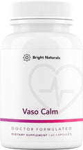 Vaso Calm - Healthy Blood Balance Supplement - Features Fermented Garlic, Celery and Grape Seed Extract, Hibiscus, and Vitamin K2 - Made in The USA