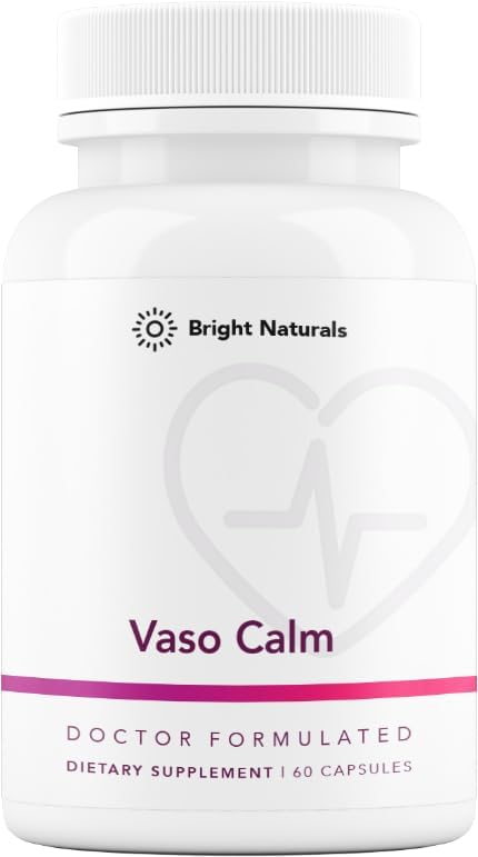 Vaso Calm - Healthy Blood Balance Supplement - Features Fermented Garlic, Celery and Grape Seed Extract, Hibiscus, and Vitamin K2 - Made in The USA