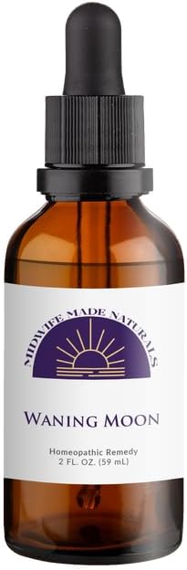 Waning Moon - Homeopathic Drops for Menopause Symptoms – Hot Flashes, Night Sweats, Mood Support, Irritability & Other – Natural, Vegan, Non-GMO, 2 fl oz
