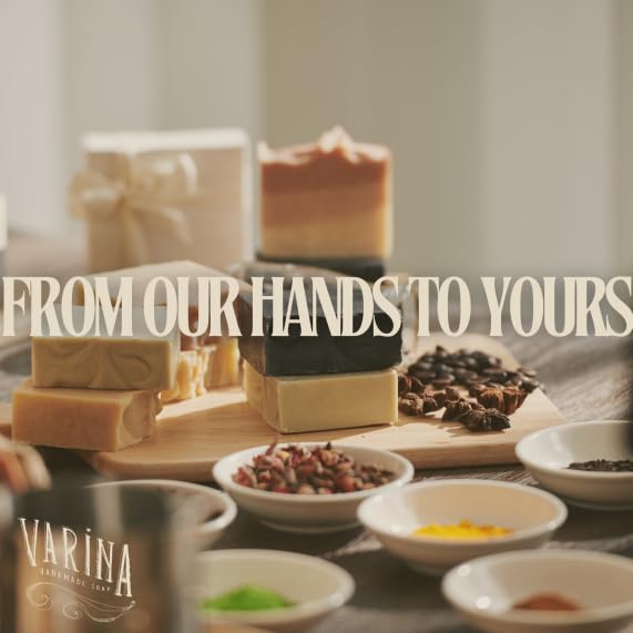 Varina Natural Cotton Candy Bar Soap - Gentle Cleansing for Sensitive Skin - 3 Pack