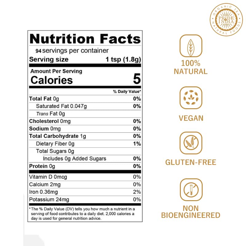 Pride of India - PACK of 6 - Ginger Fine Ground – Gourmet Spice – Blends Well – Good for Cooking/Baking/Tea & More – No Additives – Fresh Root Powder – Easy to Store – 8oz. Medium Dual Sifter Bottle