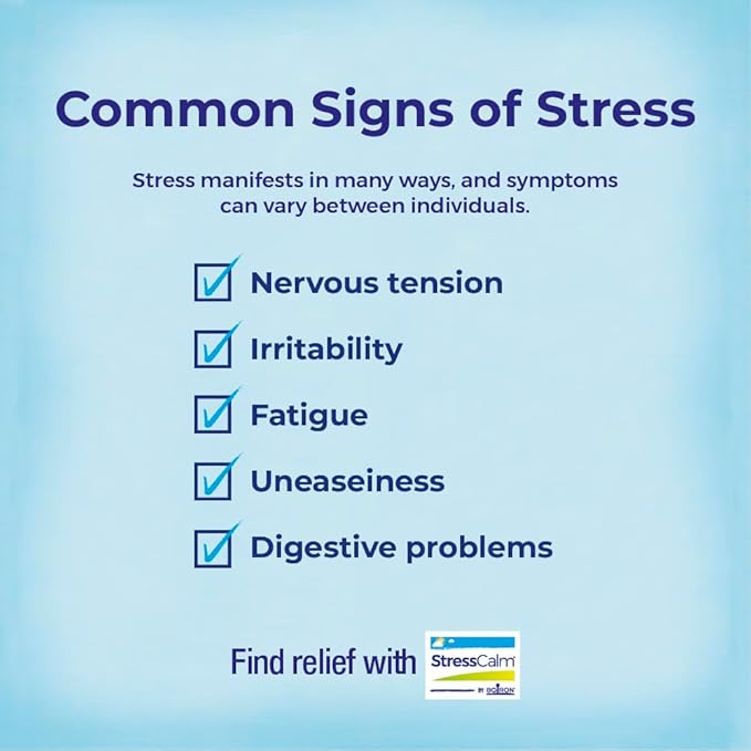 Boiron StressCalm Tabs - 100 Count for Relief of Stress, Anxiousness, Nervousness, Irritability, and Fatigue - Convenient Stress Calm Meltaway Tablets