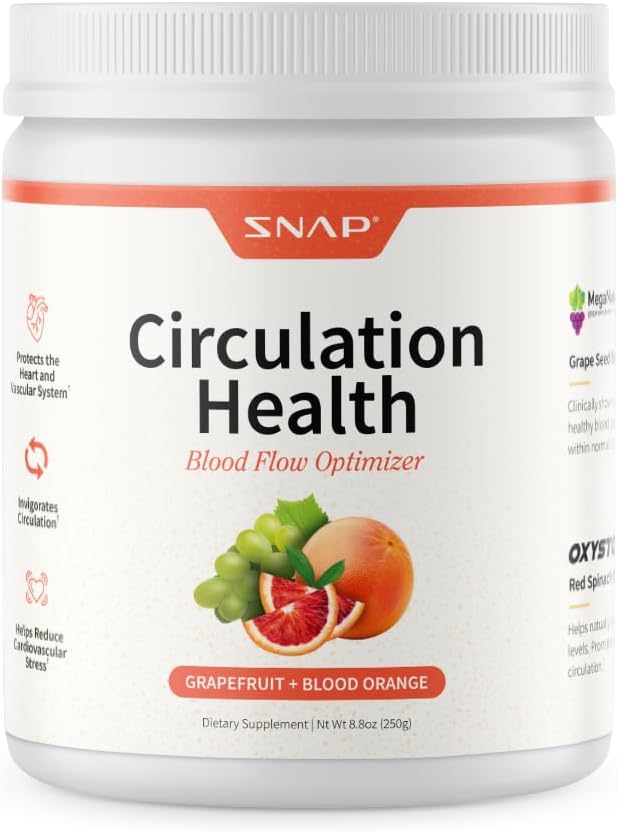 Snap Supplements Circulation Health, Blood Circulation Supplements to Support Healthy Blood Flow and Circulation, 250g