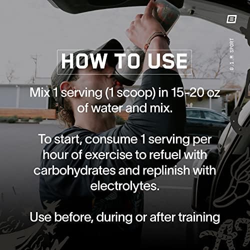 BARE PERFORMANCE NUTRITION, BPN G.1.M Go One More Sport, Endurance Training Fuel, Superior Carbohydrate & Electrolytes Powder Formula, Reduce Fatigue, Orange, 25 Servings