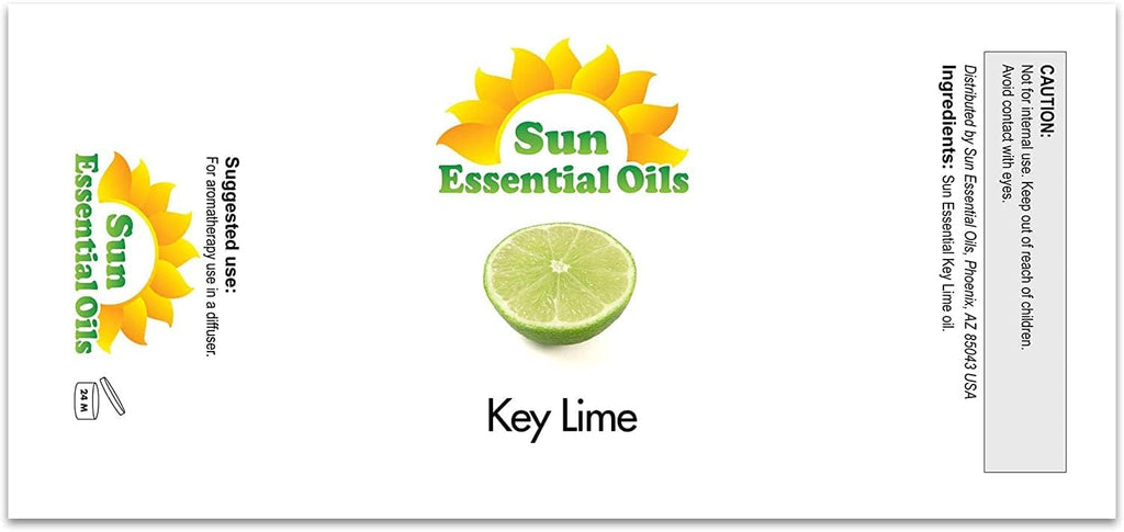 Sun Essential Oils Key Lime Essential Oil 16oz for Aromatherapy, Diffuser, Cleaning, and Household