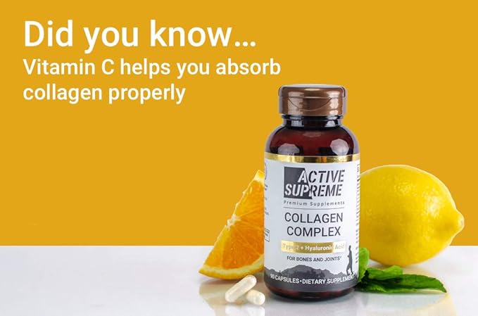 Type 2 Collagen for Joint Support | Grass-Fed Hydrolyzed with Hyaluronic Acid & Vitamin C | Joint Health & Cartilage Support