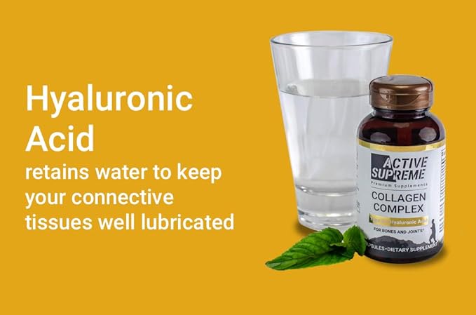 Type 2 Collagen for Joint Support | Grass-Fed Hydrolyzed with Hyaluronic Acid & Vitamin C | Joint Health & Cartilage Support