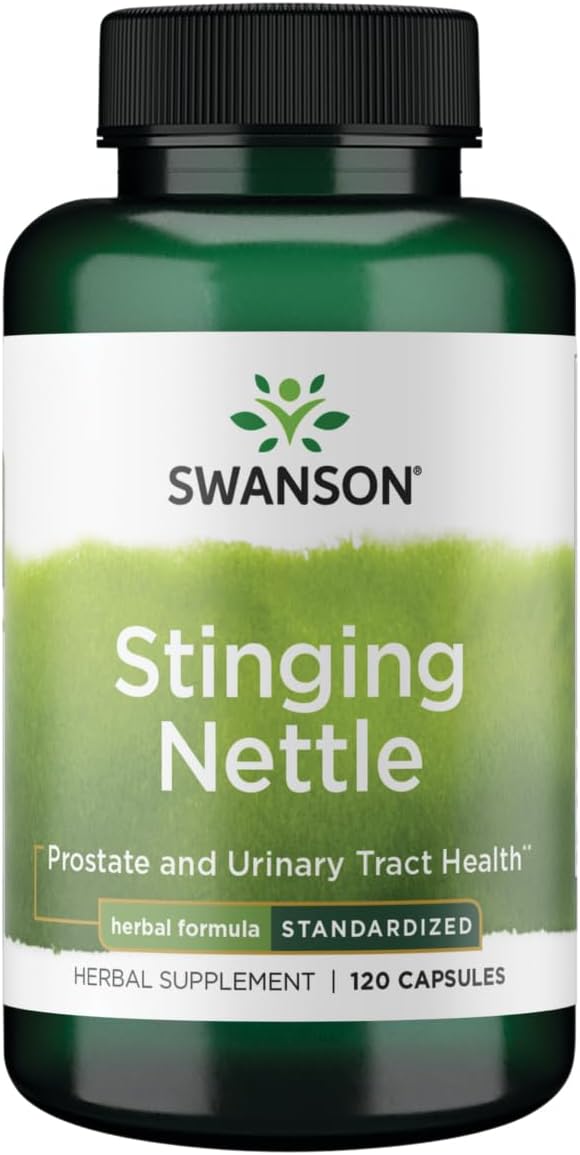 Swanson Stinging Nettles - Herbal Supplement Prostate Health & Urinary Tract Support - Natural Formula Supporting Respiratory Health & Fluid Balance - (120 Capsules)