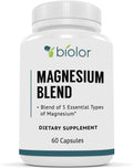 Magnesium Complex Supplement, Full Spectrum Magnesium Blend, Magnesium Glycinate with Malate, Citrate, Taurinate and Gluconate - High Absorption Magnesium Supplement, Magnesium Complex Capsules