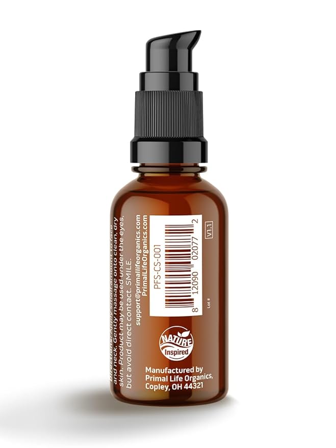 Primal Life Organics Carrot Seed Serum - Natural Solution for Oily Skin, Cleansing Oil - 0.5 oz