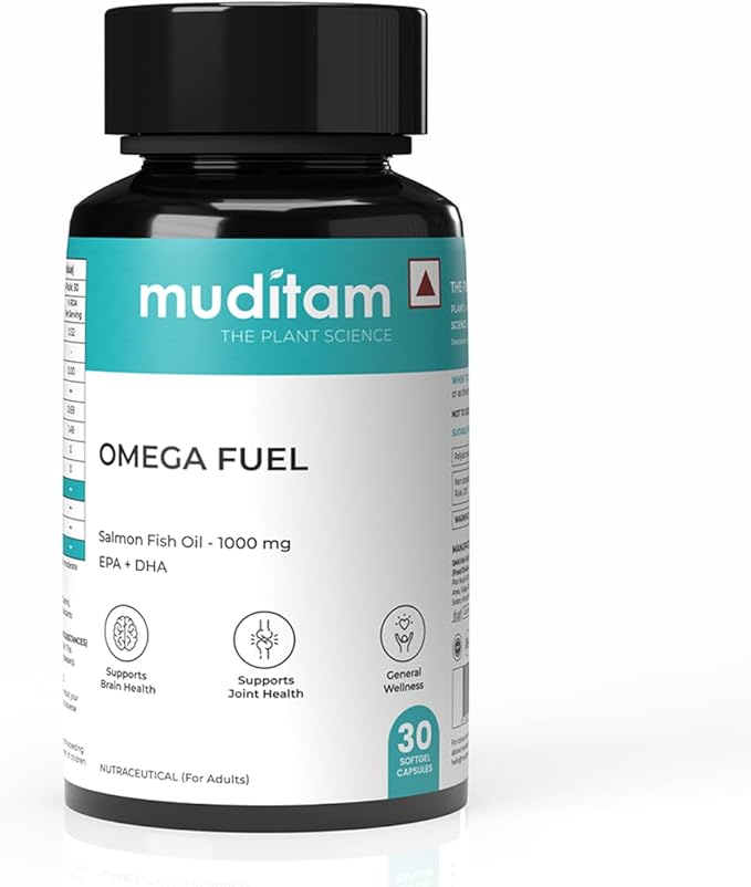 Omega Fuel – 60 Softgels | Fish Oil with Omega 3 | Herbal & Ayurvedic Inspired Formula | Daily Wellness & Lifestyle Support (1)