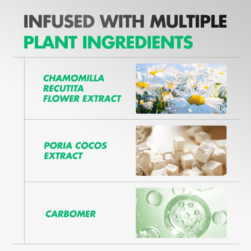 Greenvibes Body Massage Gel, Fast-Absorbing Herbal Blend with Poria Cocos, for Targeted Relief & Skin Hydration, Supports Healthy Liver Function, Boosts Active Energy, 0.68 Fl Oz, 3 Pack