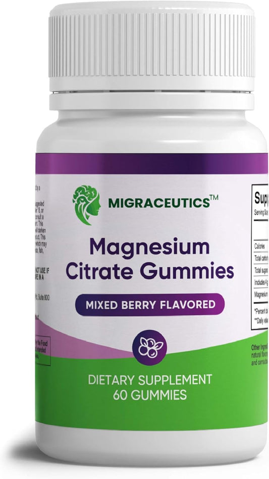Premium Magnesium Citrate Gummies for Adults and Children - 200 mg Calm Magnesium Gummies for Sleep, Relaxation, Stress Relief, Brain Support, Migraine Relief for Women, Men, Kids
