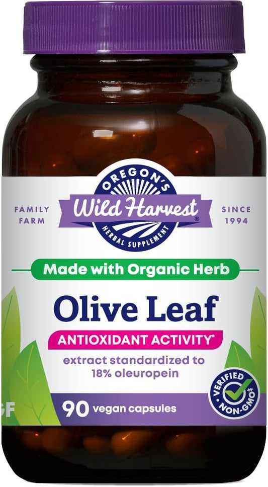 Oregon's Wild Harvest, Olive Leaf Supplement, Antioxidant Support, 350 mg, 90 Count