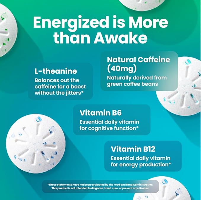 Neuro Variety Pack Gum - Energy & Focus Gum (Peppermint, Spearmint, Wintergreen) - Nootropic Supplement with Natural Caffeine + L-Theanine for Brain Health - Sugar Free, Vegan - 54 ct, 6 Pack