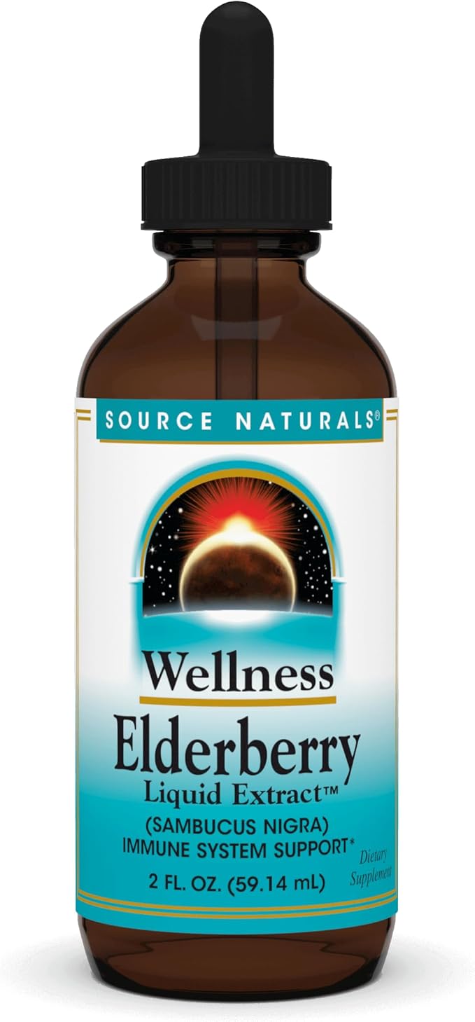 Source Naturals Wellness Elderberry Extract, 2 OZ - Immune System Support*
