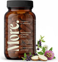 More. Longevity & Wellbeing Menopause Support Supplements for Women | Vegan, Hormone-Free & Gluten-Free | Natural Extracts for Hot Flashes, Night Sweats & Hormonal Balance – 60 Caps