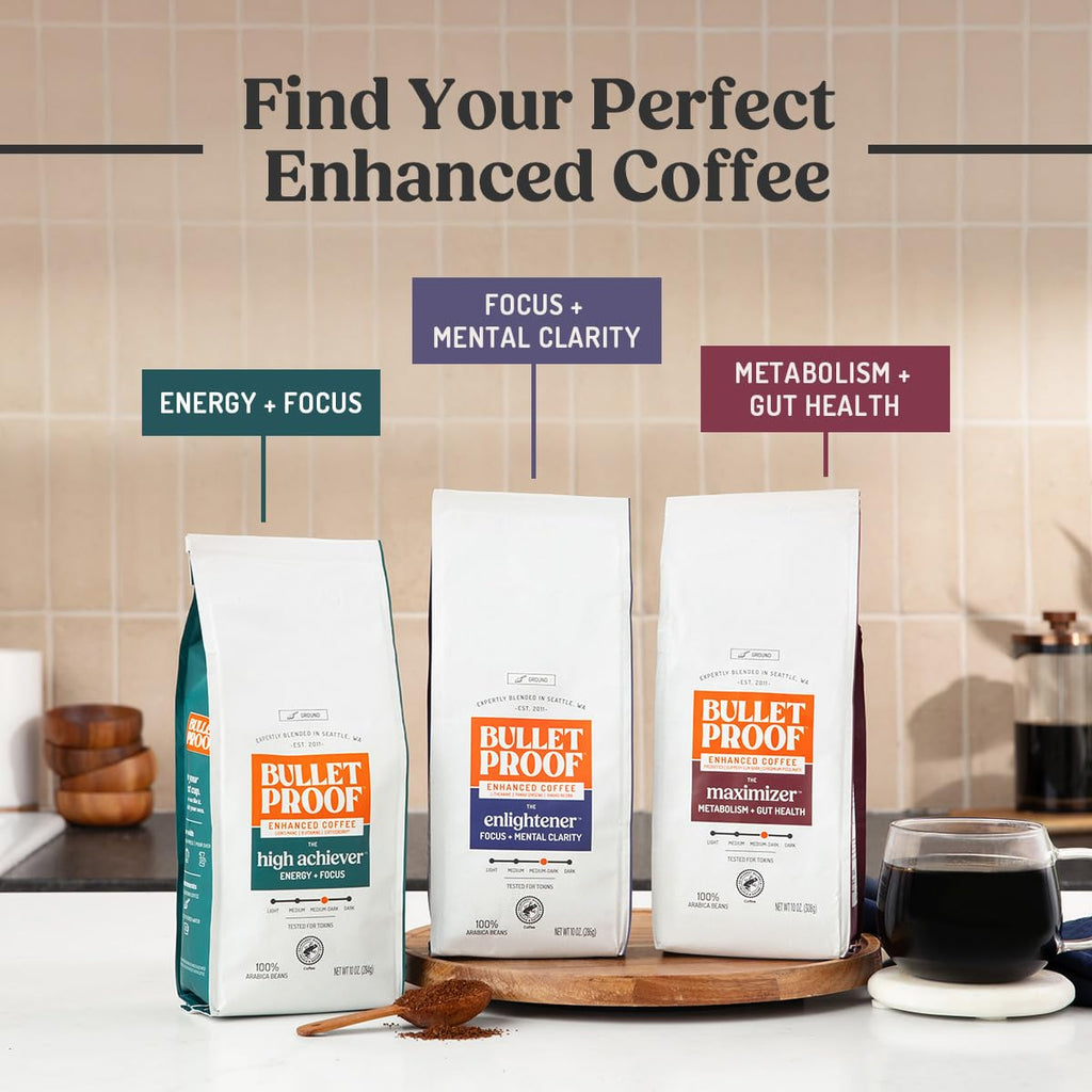 Bulletproof Coffee + Organic Grass-Fed Butter Single-Serve Pods, Keto Coffee, All-in-One Recipe with MCT Oil and Butter, Packaging May Vary