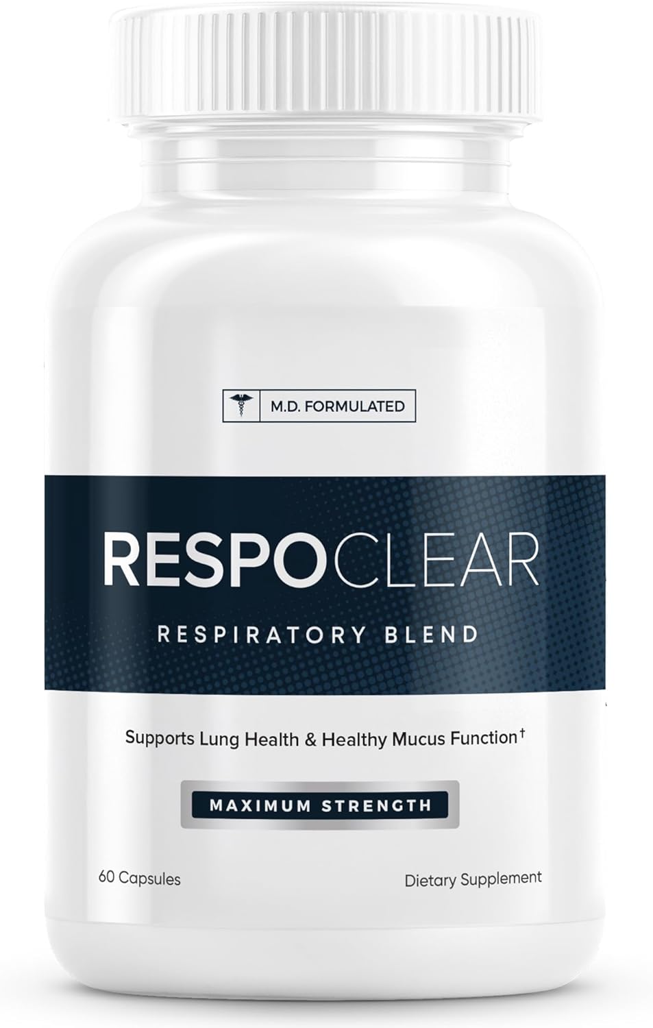 RespoClear (60 Caps): Respiratory Lung Health & Sinus Support Supplement - NAC, Elderberry, & Quercetin - Lung Detox for Smokers & The Pollution-Conscious - GMO-Free & Made in USA