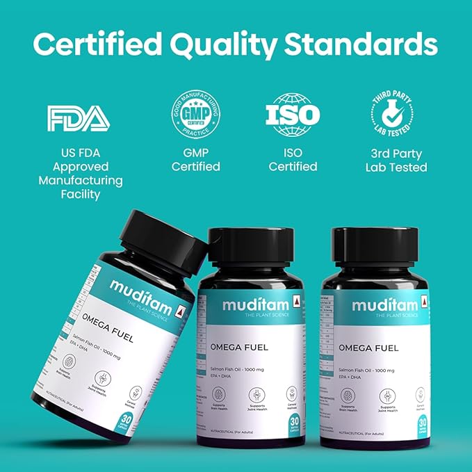 Omega Fuel – 60 Softgels | Fish Oil with Omega 3 | Herbal & Ayurvedic Inspired Formula | Daily Wellness & Lifestyle Support (1)