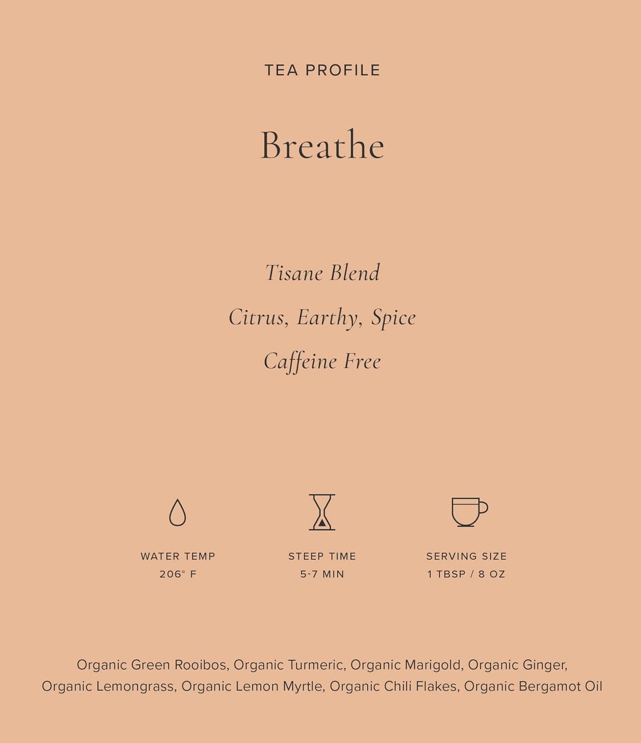 Art of Tea | Breathe 2.5oz (Turmeric, Bergamot, and Ginger Tea) | Wellness Loose Leaf Artisan Herbal Tea