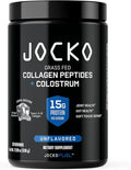 Jocko Fuel Collagen Powder with Colostrum – 15g Hydrolyzed Collagen + 2g First-Milking Colostrum – Dual Action for Gut Health, Joint Support, and Immune Defense – Recovery Supplement (30 Servings)