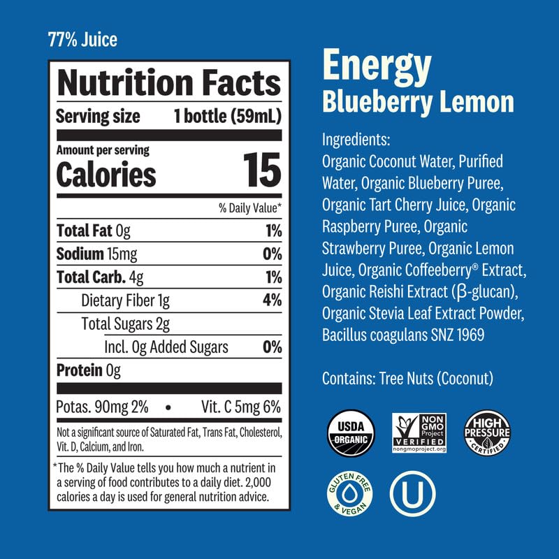 Suja Organic Daily Ritual Shot 30 Count Variety Pack | Immunity, Energy, & Digestion Functional Shots | Cold-Pressed Juice with Live Probiotics | Plant Based & Gluten Free