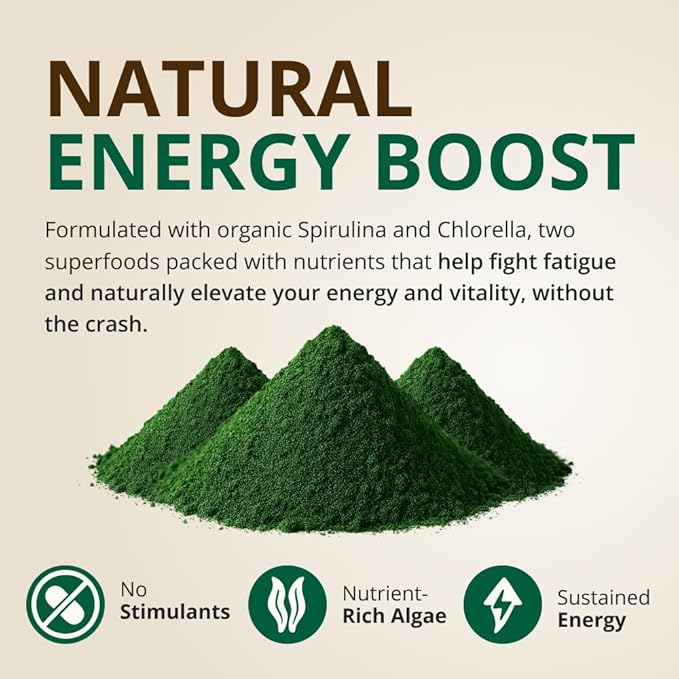 RejuveNaturals Castor Cleanse™ - USDA Organic Castor Oil, Chlorella, Spirulina, Roots & Greens for Wellness, Digestive Support, Daily Balance. 3-Month Supply Gut Cleanse Detox for Women & Men - 16oz.