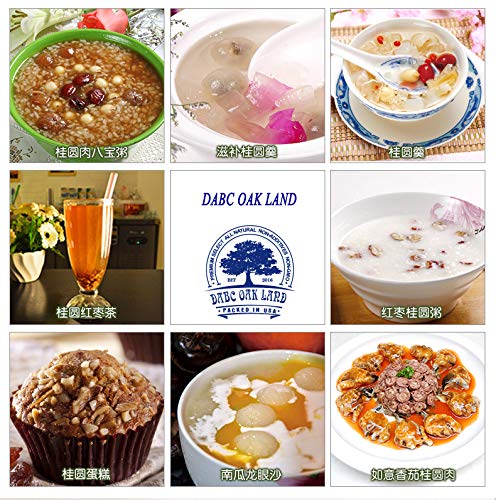 Natural Dried Longan Fruit 100% Fruit Meat,Thailand sun dried longan,泰國桂圓幹/龍眼乾 Packed in USA (Dried Longan-2 Pound)