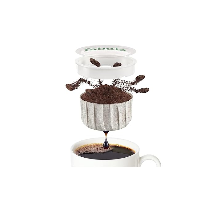 Fabula Coffee Pods Decaf Dark Roast - Low Acid - Single Origin - Mold Free - Non-GMO - Fair Trade - Kcup Compatible with Keurig & Keurig 2 Machines - 24 Count