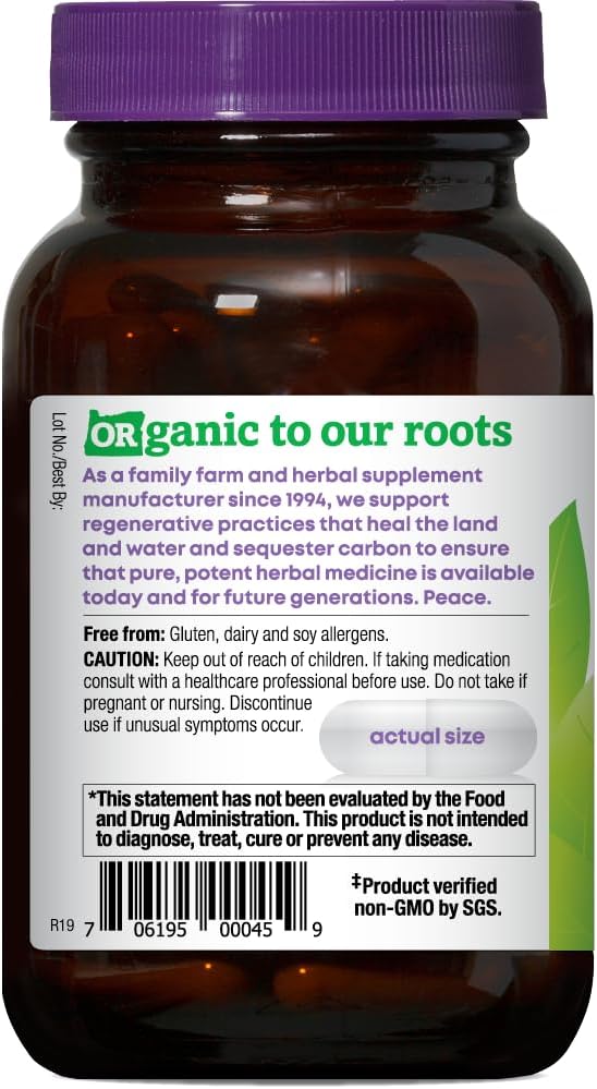 Oregon's Wild Harvest, Certified Organic Nettle Capsules with Stinging Hairs, Allergy Supplement, 600 mg, 90 Capsules