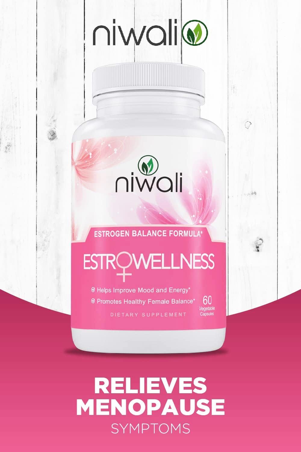 Estrogen Capsule for Women - Female Hormone Balance Supplement Menopause Mood and Energy Support - Restores Healthy Estrogen Levels | 60 Non-GMO Vegetarian Veggie Capsules