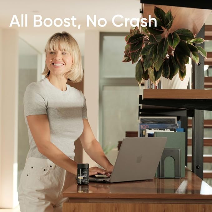 Sports Research L-Theanine Supplement with Caffeine & Coconut MCT Oil - Focused Energy, Alertness & Relaxation Without Drowsiness - 200mg L Theanine, 100mg Organic Caffeine - 60 Liquid Softgels