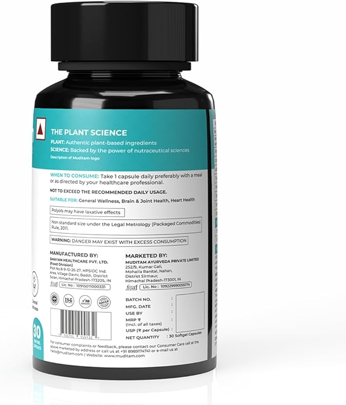 Omega Fuel – 60 Softgels | Fish Oil with Omega 3 | Herbal & Ayurvedic Inspired Formula | Daily Wellness & Lifestyle Support (1)