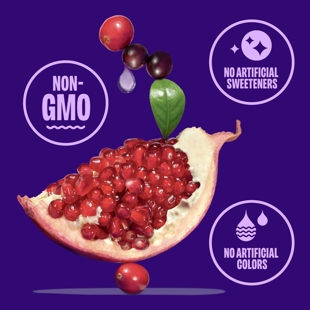 Revl Fruits™ 100% Juice, No Added Sugar, Cranberry Pomegranate Acai, Berry Wild, 32 fl oz. Carton (Pack of 2)