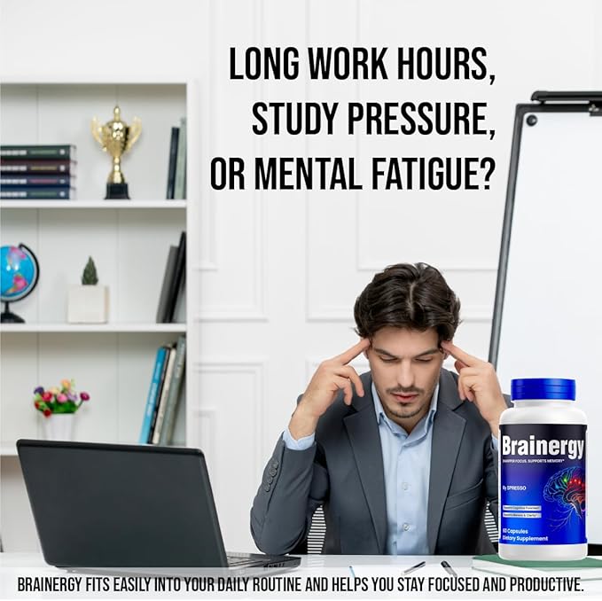 (2 Pack) Brainergy Capsules, Official Brainergy Supplement Pills with Natural Ingredients, Advanced Formula for Brain Health Support with Maximum Strength, Clarity & Focus (120 Capsules)