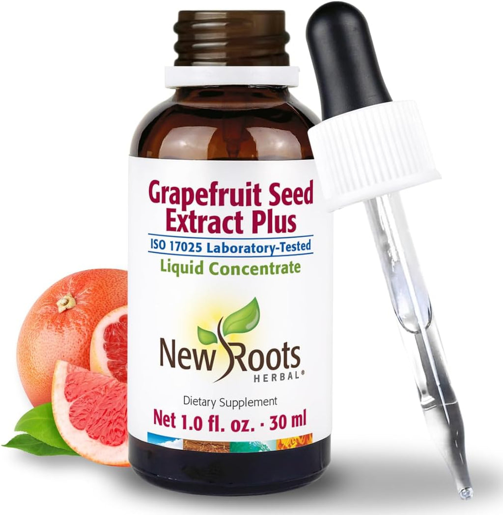 NEW ROOTS HERBAL Grapefruit Seed Extract Tincture (30 ml) | Highly Concentrated Liquid Drops | Gluten Free, Non-GMO | GMP Certified