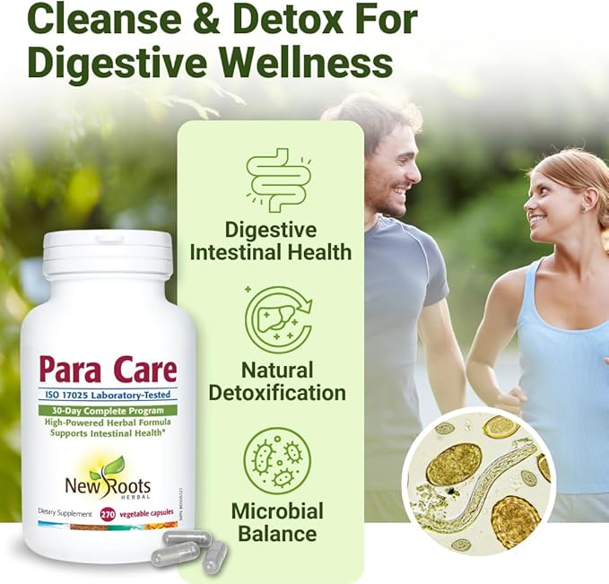 NEW ROOTS HERBAL para Care Cleanse and Detox Supplement | 11-in-1 Formula with Black Walnut, Wormwood | Herbal Formula, Supports Intestinal Health (270 Vegetable Capsules)