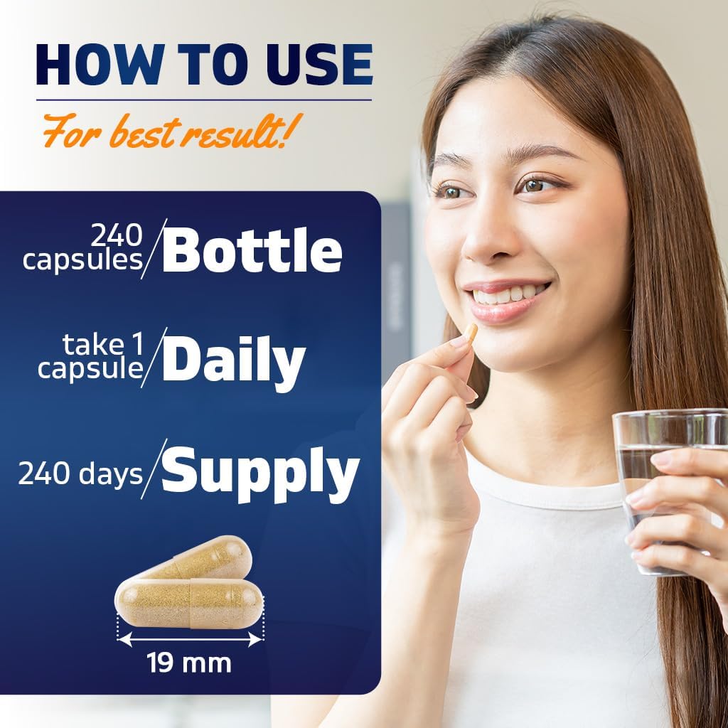 Vitamatic Valerian Root 5000mg Equivalent Per Serving (from 20:1 Extract 250 mg) - 240 Capsules - 20X Concentrated Extract