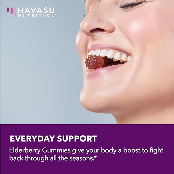 Sambucus Elderberry Gummies for Adults - Immune Support Supplement with Vitamin C and Zinc - Enhanced Formula for Daily Defense - 120 Count, 2 Month Supply, Berry Flavor - Convenient Wellness