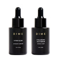 DIME Beauty Serum Set ($64 Value) - Includes Hyaluronic Acid + Hyper Glow Serum (30 ml Each)